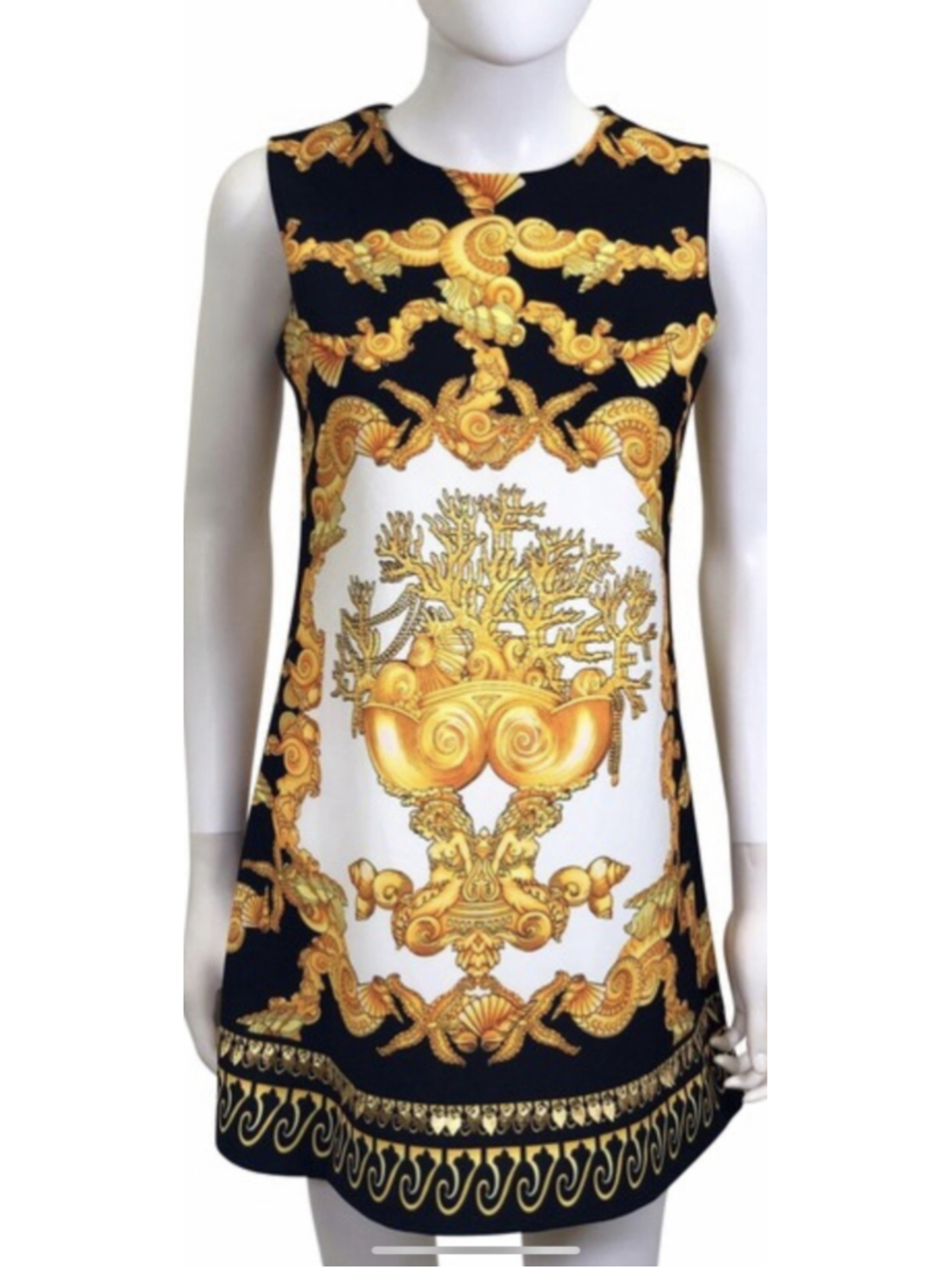 black yellow Mini Dress Medusa Size M